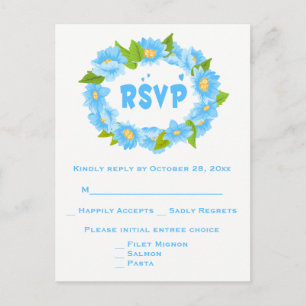 Invitation Carte Postale Mariage Rustique Réponse Pot Mason Cœurs Brun Beig
