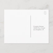 Invitation Carte Postale Mariage simple moderne RSVP (Dos)