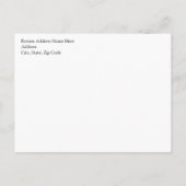 Invitation Carte Postale Mariage sur mesure personnalisé (Dos)