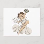 Invitation Carte Postale Mariée Heureuse 10 (Devant)
