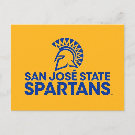 Invitation Carte Postale Marque de mot-symbole du logo de San Jose State Sp (Devant)