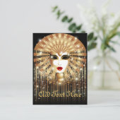 Invitation Carte Postale Mask de la Fête du Venice Carnival (Debout devant)