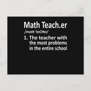 Invitation Carte Postale Math Enseignant Définition Mathématiques Mathémati