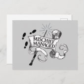 Invitation Carte Postale Mauvaise gestion (Devant / Derrière)