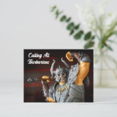 Invitation Carte Postale Médiéval (Debout devant)