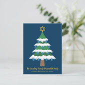 Invitation Carte Postale Merry Chrismukkah Cute Hanoukka Christmas Party (Debout devant)