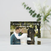 Invitation Carte Postale Mes Humains Ont Cessé De Se Moquer Du Fiançailles (Debout devant)