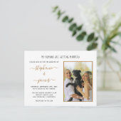 Invitation Carte Postale Mes Humains Se Marient Mariage Photo Animal De Com (Debout devant)