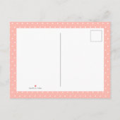 Invitation Carte Postale Mignonne Aquarelle Bunny Baby Girl Douche par cour (Dos)