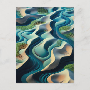 Invitation Carte Postale Mirage currents