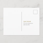 Invitation Carte Postale Moderne, Botanique, Verdure, aquarelle, Bébé garço (Dos)