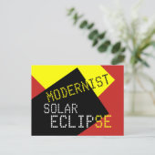 Invitation Carte Postale Modernist Solar Eclipse Funny personnalisable (Debout devant)
