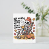 Invitation Carte Postale Mois Ber Me rendent heureux, vous pas autant Noël (Debout devant)