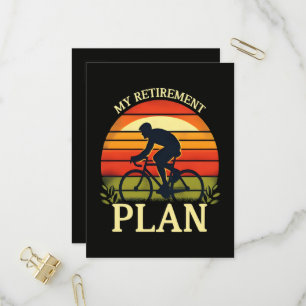 Invitation Carte Postale Mon Plan De Retraite Passionné De Cyclisme