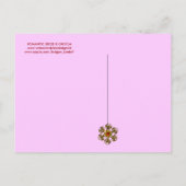 INVITATION CARTE POSTALE MONOGRAMME DE MARIAGE ROMANTIQUE ET DE GROUPE (Dos)