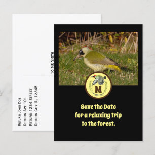 Invitation Carte Postale Monographie volante du pic vert