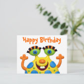 Invitation Carte Postale Monster Party (Debout devant)