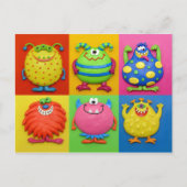 Invitation Carte Postale Monster Party (Devant)