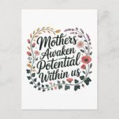 Invitation Carte Postale Mothers Awaken Potential Within Us (Devant)