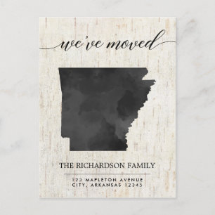 Invitation Carte Postale Moving faire-part, Arkansas état rustique
