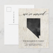 Invitation Carte Postale Moving faire-part, état du Nevada rustique (Devant / Derrière)