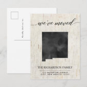 Invitation Carte Postale Moving faire-part, État du Nouveau-Mexique rustiqu (Devant / Derrière)