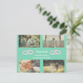 Invitation Carte Postale Multi Photo wedding family gift  (Debout devant)