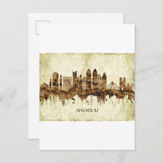Invitation Carte Postale Mumbai India (Devant / Derrière)