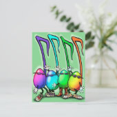 Invitation Carte Postale Music Notes Party (Debout devant)