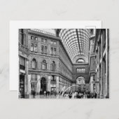 Invitation Carte Postale Naples Noir et Blanc (Naples) (Devant / Derrière)