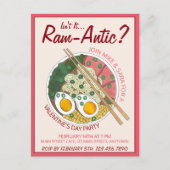 Invitation Carte Postale N'est-ce pas romantique Ramen pour la Saint-Valent (Devant)