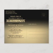 Invitation Carte Postale N'IMPORTE QUEL Anniversaire 1 Photo Chefs Black & (Dos)