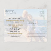 Invitation Carte Postale N'IMPORTE QUEL Anniversaire Enregistrer la Date 2  (Dos)