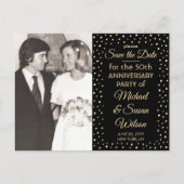 Invitation Carte Postale N'IMPORTE QUEL Anniversaire Enregistrer la Date Bl (Devant)