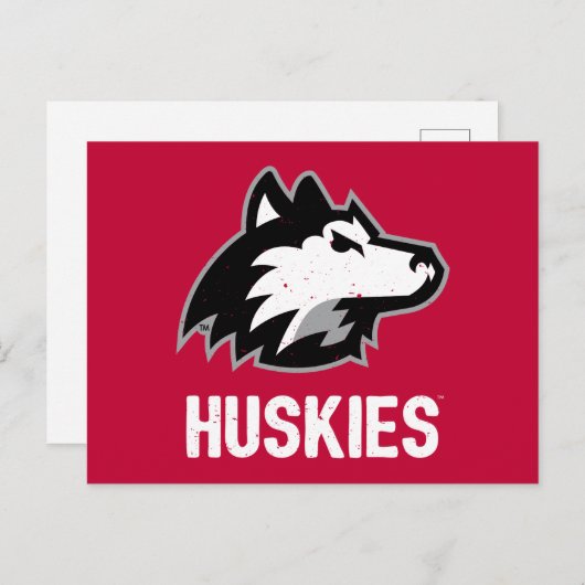 Invitation Carte Postale NIU Huskies en détresse (Devant / Derrière)