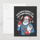 Invitation Carte Postale Noël 2026, (Devant / Derrière)