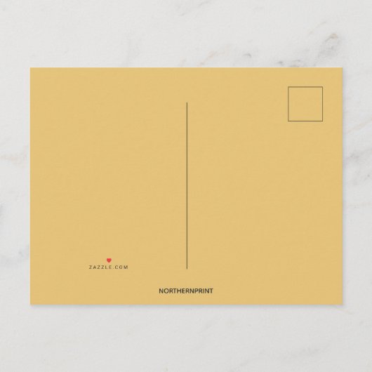 Invitation Carte Postale Noël et fête de Noël de neige modifiables (Dos)