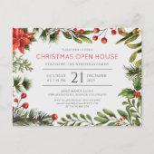 Invitation Carte Postale Noël Fête de la verdure (Devant)