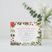 Invitation Carte Postale Noël Fête de la verdure (Debout devant)