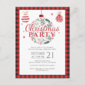 Invitation Carte Postale Noël Pays Lumière-jack Buffalo Party (Devant)