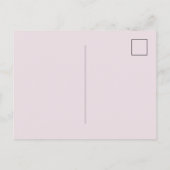 Invitation Carte Postale Nom dans le script | Blush Pink Photo Graduation (Dos)