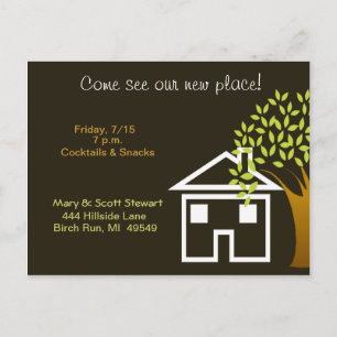 Invitation Carte Postale Notre nouvel endroit