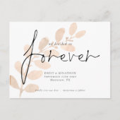 Invitation Carte Postale Nous avons décidé de ne jamais mélanger le feuilla (Devant)