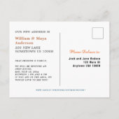 Invitation Carte Postale NOUS AVONS DÉMÉNAGÉ, Chic House on Wheels Open Hou (Dos)