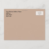 Invitation Carte Postale Nous avons déménagé, Rustique Porte Déplacement Ca (Dos)