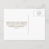 Invitation Carte Postale Nous avons déplacé le changement d'adresse sur la (Dos)