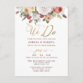 Invitation Carte Postale Nous faisons | Rose et chic Parties scintillant or (Devant)