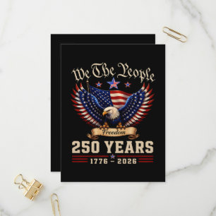 Invitation Carte Postale Nous Le Peuple 250 Ans Aigle de la Liberté