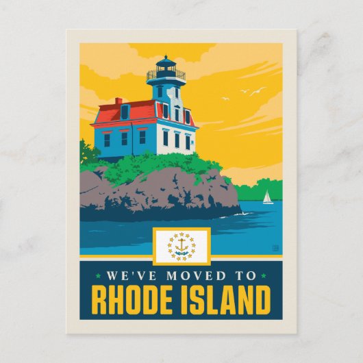 Invitation Carte Postale Nous sommes allés à Rhode Island (Devant)
