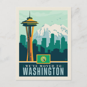 Invitation Carte Postale Nous sommes allés à Washington